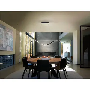 Luminosa Boa Integrated Led Pendant Ceiling Light Matt Black 3000K 1350Lm