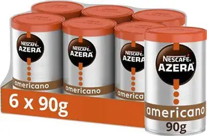 NESCAFÉ Azera Americano Instant Coffee, 90 G (Pack Of 6) (Packing May Vary)