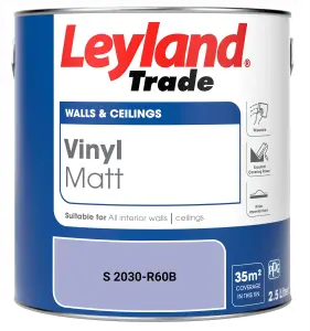 Leyland Trade Vinyl Matt Walls & Ceilings Emulsion Paint (S 2030-R60B) 2.5L