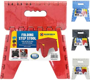 New Folding Handy Step Stool Strong 150kg Handle Storage Collapsible Multi Use