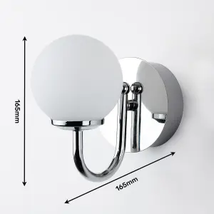 Polished Chrome 6W LED Bathroom Wall Light