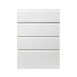 GoodHome Garcinia Gloss white 4 drawer front, Pack of 1 (H)715mm (W)497mm (T)19mm