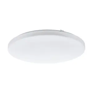 Wall Flush Ceiling Light Colour White Shade White Plastic Bulb LED 33.5W