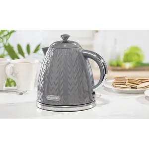 Daewoo Argyle Retro Matching 1.7L Jug Kettle Toaster and Microwave Set 800W 4 Slice