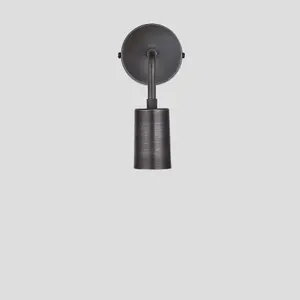 Industville Sleek Edison Wall Light, Pewter