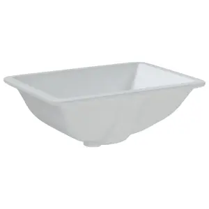 Bathroom Sink White 47.5x35x19.5 cm Rectangular Ceramic