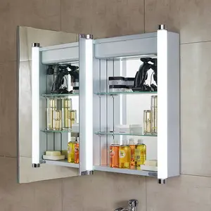 Nico LED Illuminated Single Mirrored Wall Cabinet (H)700mm (W)500mm