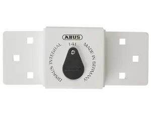 ABUS Mechanical 141/200 Diskus Integral Van Lock White & 26/70mm Diskus Padlock