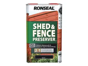 Ronseal - Shed & Fence Preserver 5L - Black