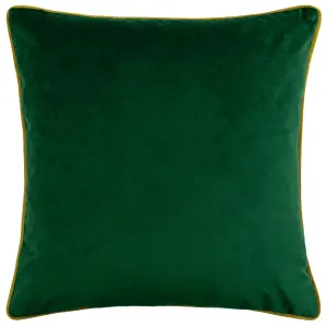 furn. Forest Fauna Embroidered Woodland Stag Velvet Feather Filled Cushion