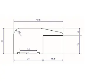 Solid Oak 15mm L-Section Premium Quality (1.10m Long) (Pack of 3)