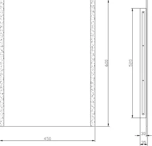 Luminosa Knightsbridge Battery Operated IP44 LED Edge Lit Bathroom Mirror - MLBA6045E