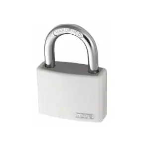 ABUS Mechanical T65AL/40mm My Lock Aluminium Padlock White Keyed Alike 6401