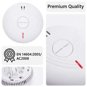 SAFE-TECH Interlinked Smoke Alarm With 10 Years Tamperproof Battery