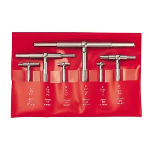 Starrett S579HZ Telescopic Gauge Set, 6 Piece 8-150mm