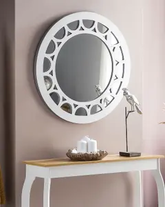 Beliani Boho Wall Mirror LOLIF Silver