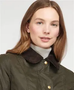 Barbour Belsay Waxed Jacket Olive 18