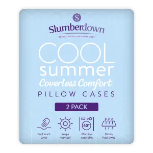 Slumberdown Cool Touch PCM Pillowcase, 2 Pack