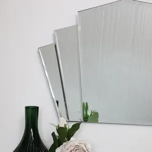 Melody Maison Art Deco Fan Frameless Wall Mirror 40cm x 60cm