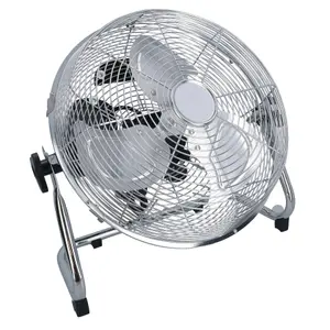 18 Inch Portable Metal Floor Fan Cool With Adjustable Tilt 100 Watt Motor UK Plug