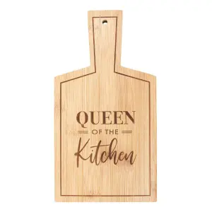 Queen of the Kitchen' Bamboo Serving Board (H26.5 cm)