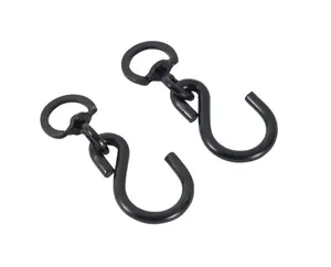 Panacea Black Cup hook (L)120mm, Pack of 2