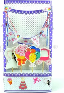 Wedding Topper & Decorations Cake Bunting Party Decorations, Multi