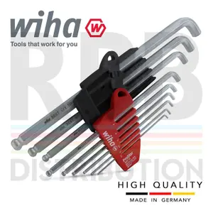 Wiha L-key Hex Allen key ProStar Sliding Holder 9pcs Ball End Hexagon 35480