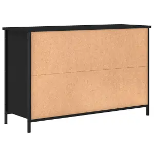 Berkfield TV Cabinet Black 100x35x65 cm Engineered Wood