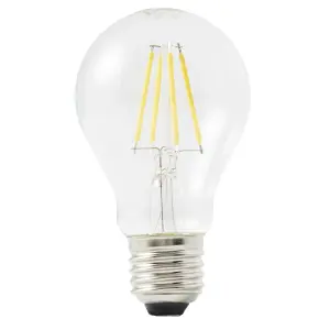 Diall E27 3.4W 470lm Clear GLS Warm white LED filament Light bulb