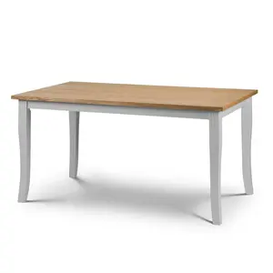 Conklin Solid Wood Base Dining Table Grey