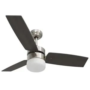 Dorne 108cm Ceiling Fan with LED Lights Black