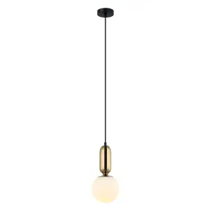 Luminosa Aldeva Modern 1 Light Globe Pendant Ceiling Light, E27