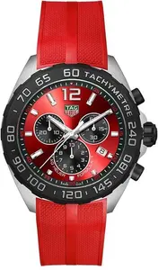 TAG Heuer Formula 1 Red Chronograph Quartz Men's Watch CAZ101AN.FT8055, Size 43mm