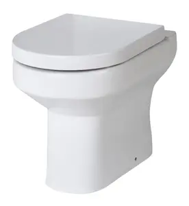 Back Round Back To Wall Toilet Pan   - 410mm x 370mm x 520mm