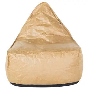 Beliani Modern Bean Bag Golden Brown DROP