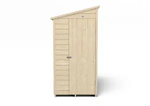 Forest Garden Overlap 6x3 ft Pent Wooden Shed with floor - Assembly service included