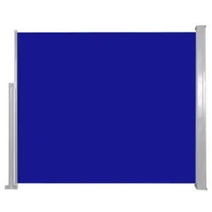 Berkfield Retractable Side Awning 120 x 300 cm Blue