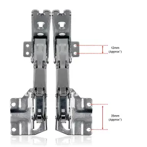 Door Hinges for Siemens Fridge Freezer 3306 3702 3307 3703 5.0 41.5 Pair Hinge