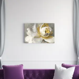 Abstract Rose Gold by Danhui Nai - Wrapped Canvas Painting 51cm H x 76cm W