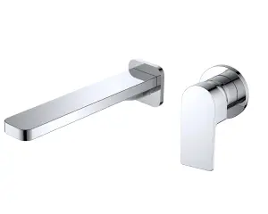 VURTU Barkway Wall Mounted Basin/ Bath Filler, 1/4 Turn, Single Lever Ceramic Disc, Chrome, 534700