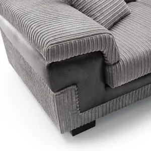 Samson Corner Sofa in Grey Right Facing