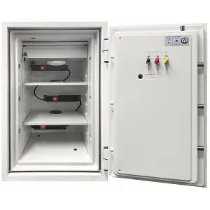 Phoenix Battery Fighter BS0442K Size 2 Battery Storage & Charging Safe with Key Lock