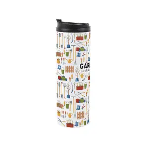 Gardener Travel Mug - Novelty Landscaping Gift - Stainless Steel Vacuum-Sealed Double-Walled Hot/Cold Drinks Travel Flask