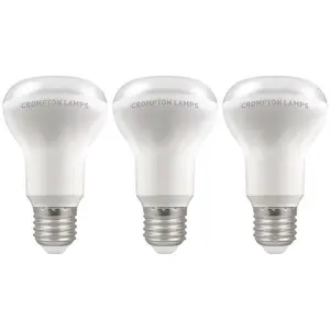 Crompton Lamps LED R63/R64 Reflector 8.5W E27 Warm White Opal (85W Eqv) (3 Pack)