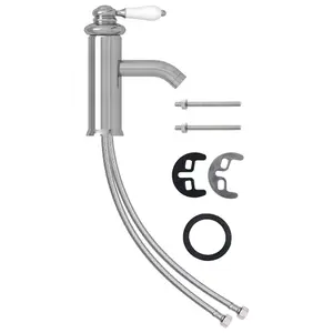 Bathroom Basin Faucet Silver 130x180 mm