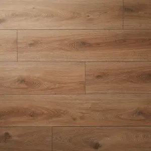 Neston Natural Gloss Oak effect Laminate Flooring Sample