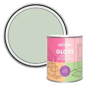 Rust-Oleum Laurel Green Gloss Interior Wood Paint 750ml