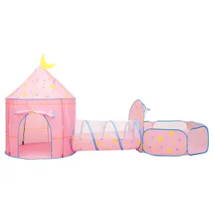 Berkfield Children Play Tent with 250 Balls Pink 301x120x128 cm