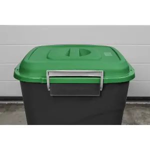 Sealey Durable Refuse Storage Bin Suitable For Outdoor Use 75 Litres Green BM75G